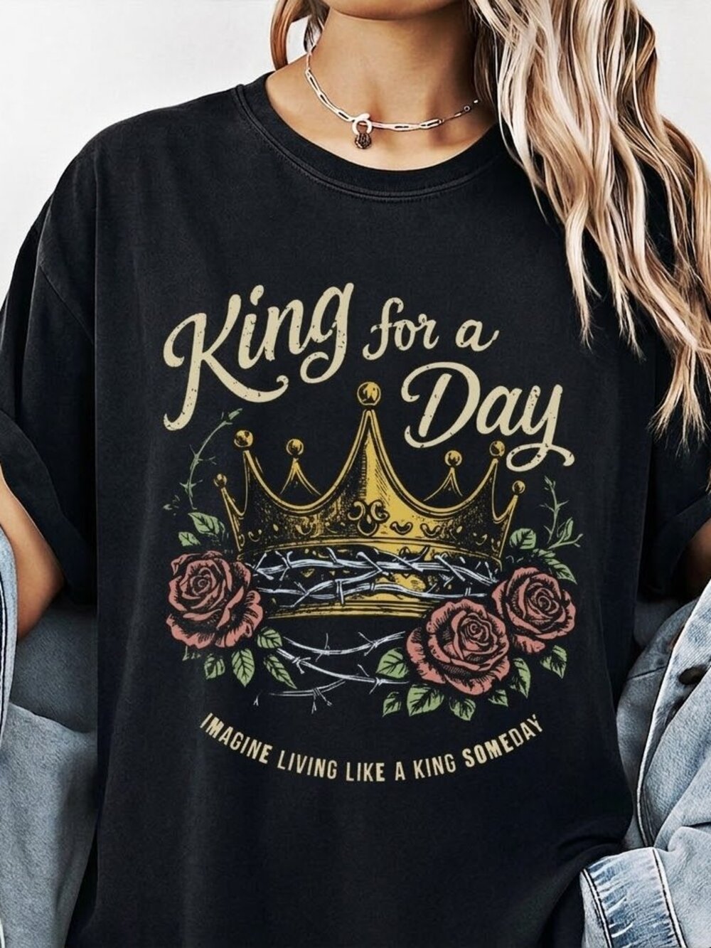 King Vintage 2000s Rock Emo Graphic Tee, Distressed Music Shirt
